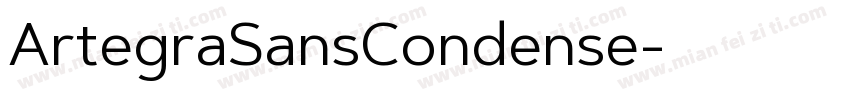 ArtegraSansCondense字体转换