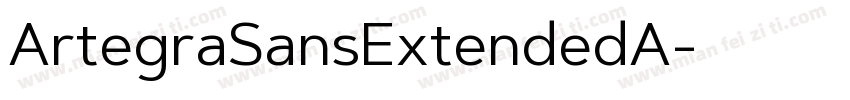 ArtegraSansExtendedA字体转换