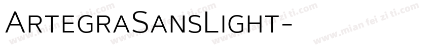 ArtegraSansLight字体转换