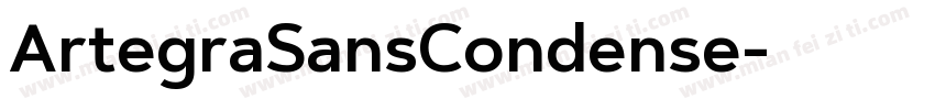 ArtegraSansCondense字体转换