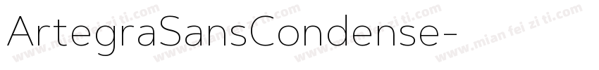 ArtegraSansCondense字体转换