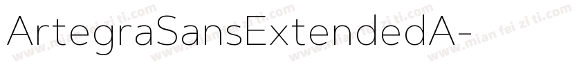 ArtegraSansExtendedA字体转换