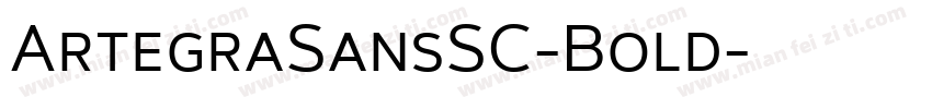 ArtegraSansSC-Bold字体转换