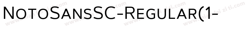 NotoSansSC-Regular(1字体转换