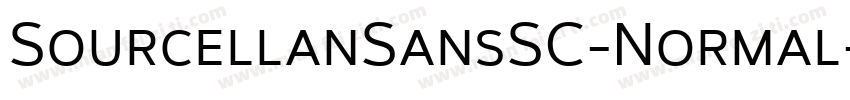 SourcellanSansSC-Normal字体转换