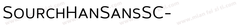SourchHanSansSC字体转换