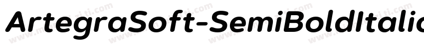 ArtegraSoft-SemiBoldItalic字体转换