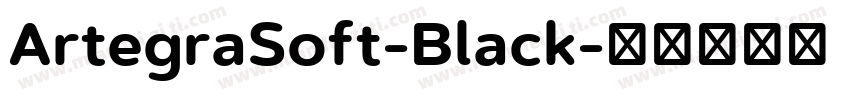 ArtegraSoft-Black字体转换