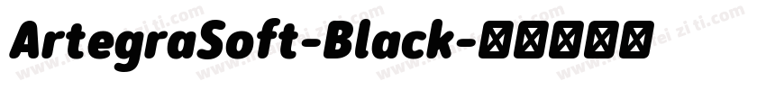 ArtegraSoft-Black字体转换
