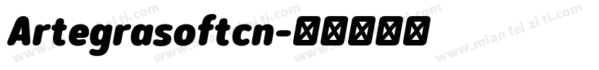 Artegrasoftcn字体转换