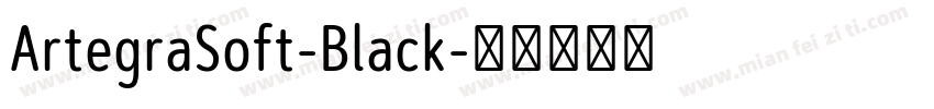 ArtegraSoft-Black字体转换