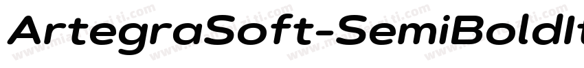 ArtegraSoft-SemiBoldItalic字体转换