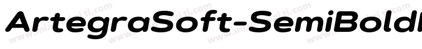 ArtegraSoft-SemiBoldItalic字体转换