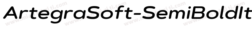ArtegraSoft-SemiBoldItalic字体转换