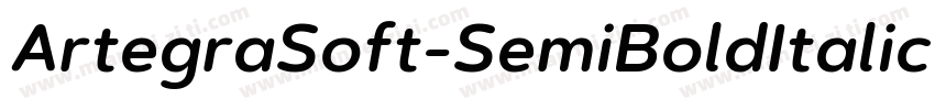 ArtegraSoft-SemiBoldItalic字体转换