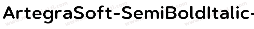 ArtegraSoft-SemiBoldItalic字体转换