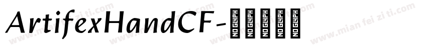 ArtifexHandCF字体转换
