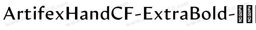 ArtifexHandCF-ExtraBold字体转换