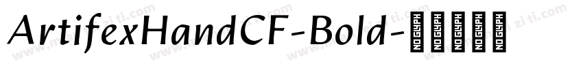 ArtifexHandCF-Bold字体转换