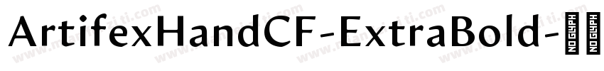ArtifexHandCF-ExtraBold字体转换