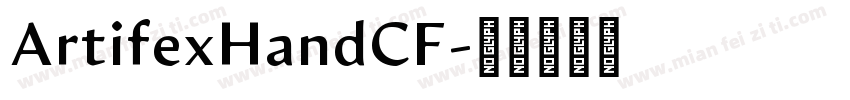 ArtifexHandCF字体转换