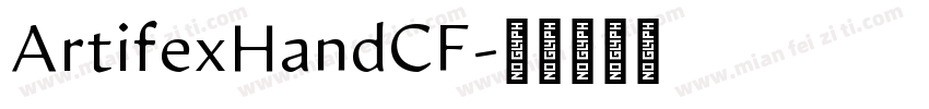 ArtifexHandCF字体转换