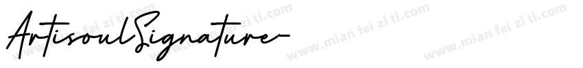 ArtisoulSignature字体转换