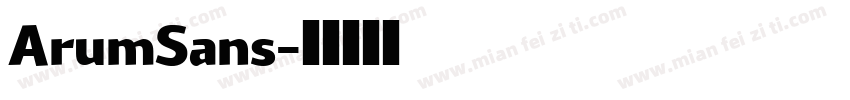 ArumSans字体转换