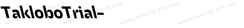 TakloboTrial字体转换