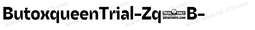 ButoxqueenTrial-Zq1B字体转换