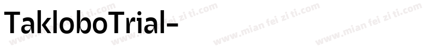 TakloboTrial字体转换