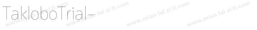 TakloboTrial字体转换