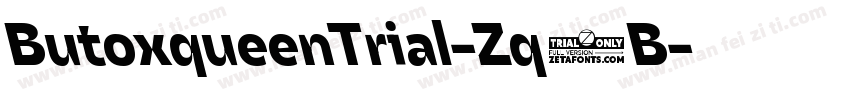 ButoxqueenTrial-Zq1B字体转换