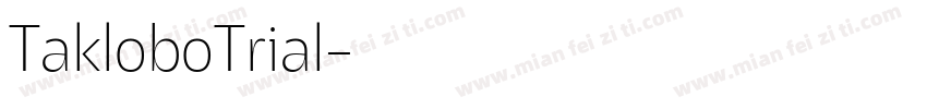 TakloboTrial字体转换