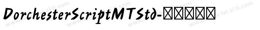 DorchesterScriptMTStd字体转换