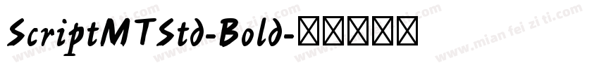 ScriptMTStd-Bold字体转换