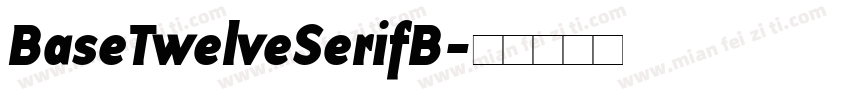 BaseTwelveSerifB字体转换