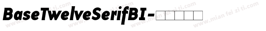 BaseTwelveSerifBI字体转换