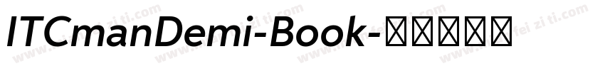 ITCmanDemi-Book字体转换