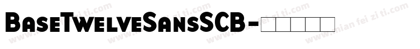 BaseTwelveSansSCB字体转换