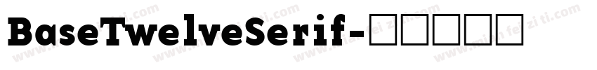 BaseTwelveSerif字体转换