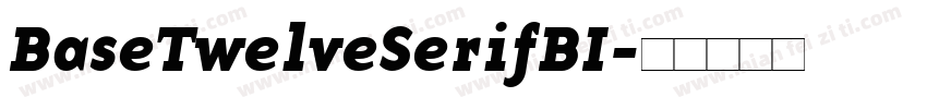 BaseTwelveSerifBI字体转换
