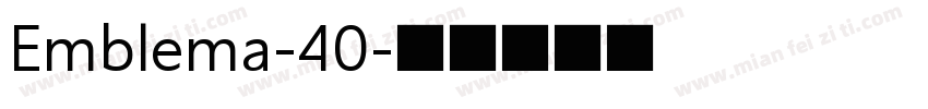 Emblema-40字体转换
