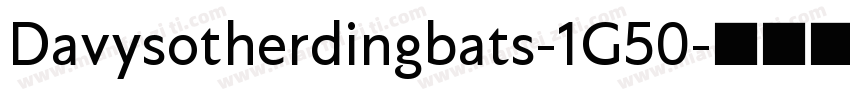 Davysotherdingbats-1G50字体转换