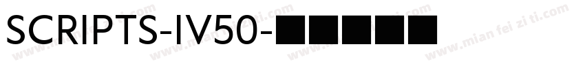 SCRIPTS-IV50字体转换