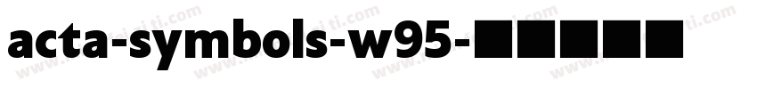 acta-symbols-w95字体转换