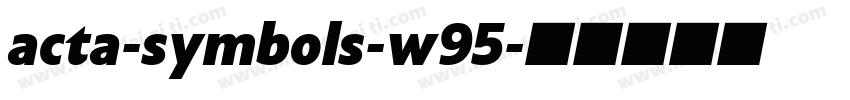 acta-symbols-w95字体转换