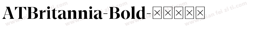 ATBritannia-Bold字体转换