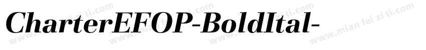 CharterEFOP-BoldItal字体转换