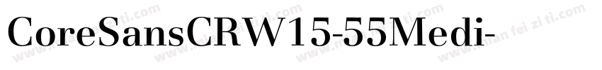 CoreSansCRW15-55Medi字体转换
